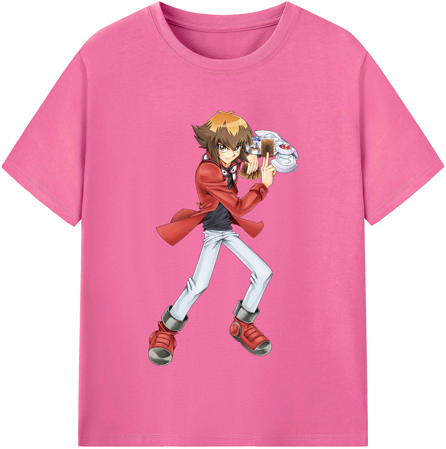 （画像用） 遊☆戯☆王 Yu-Gi-Oh! レディースカジュアルプリントTシャツ（綿100％）